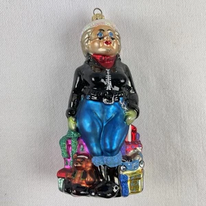 Christopher Radko 7" Harley Davidson Ornament Harley Mrs Santa Clause 1998 - Picture 1 of 6