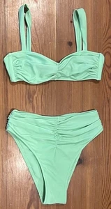 Shani Shemer Woman’s Bikini Mia Top With Riley Bottom XS Apple Green - Picture 1 of 8