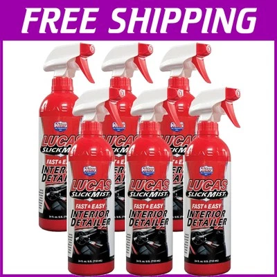 Bulk 6-Pack Lucas Slick Mist Interior Detailer - Restore and Protect Surfaces - Image 1 of 3