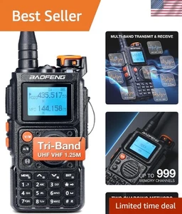 Scanner radio portatile digitale vigili del fuoco VHF FM EMS Ham ricetrasmettitore 2 vie doppio - Foto 1 di 11