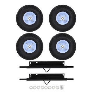 Blue Wheel Kit Steel Axles Hardware for Honda Generator EU3000is 06423-ZS9-020AH - Picture 1 of 12