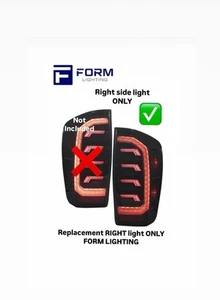 Luces traseras LED secuenciales ahumadas Form Lighting 2016-23 Toyota Tacoma SOLO DERECHA - Imagen 1 de 12