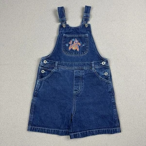 Vintage Scooby Doo Shortalls 2000 Front Back Youth 7/8 Hearts Y2K Character - Picture 1 of 7