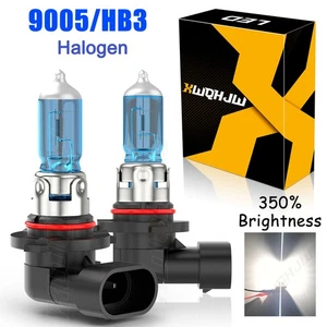9005 HB3 Halogen Headlight Super Bright Bulbs White 5500K 6000LM High/Low Beam - Picture 1 of 10