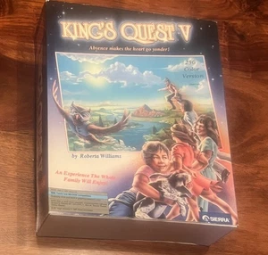 King's Quest V PC Spiel - 1990 nur 5,25" Festplatten - IBM MS-DOS Tandy Sierra - Bild 1 von 4