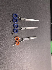 Grooming Shears 7.5" Curved Chunkers, Straight Shears 8.0 Curved Shears 8.0. - Picture 1 of 3