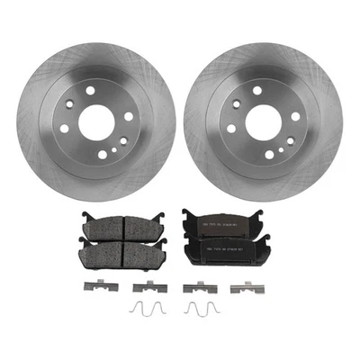 Brake Rotor Brake Pad Kit For 1991-1996 Mercury Tracer Rear Solid 2-Wheel Set - Image 1 of 4