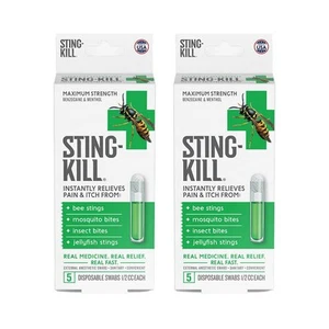 Randob Labs Sting Kill Disposable Swabs External Anesthetic Benzocaine Pack of 2 - Picture 1 of 6