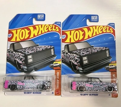 Chevy Silverado Black Widow 2026 Hot Wheels Truckin Along '83, lote de 2 Foto 1 de 2