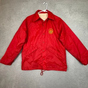 Vintage BSA Boy Scouts Of America Red Uniform Jacket Coat Medium - Picture 1 of 8