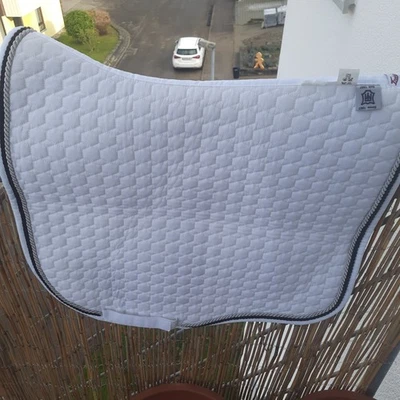 Mattes Dressurschabracke  Eurofit,  weiß  - Bild 1 von 2