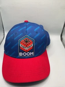 Official Minecraft Baseball Hat, Youth/Teen Red and Blue - Picture 1 of 4