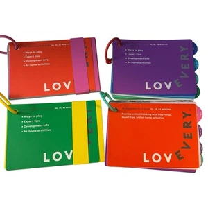 LOVEVERY Spielanleitungen Hefte 4 Stück Baby Montessori Kind Entwicklung - Bild 1 von 5