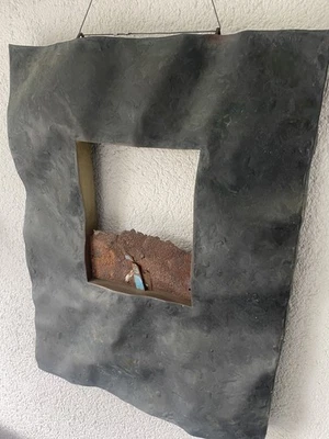 Karl Hofeditz, Wandobjekt, Metall Skulptur, Kupfer - Messing, 60 x 79 x 7cm - Bild 1 von 4