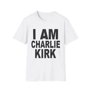 Maglietta I Am Charlie Kirk Softstyle - Maglietta Freedom Patriot In Love Memory 2025 - Foto 1 di 45