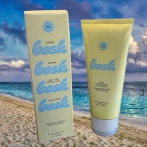 Bask Sheer Moisturizing Sunscreen Broad Spectrum SPF 30 Lotion 3.4 oz New In Box - Picture 1 of 6
