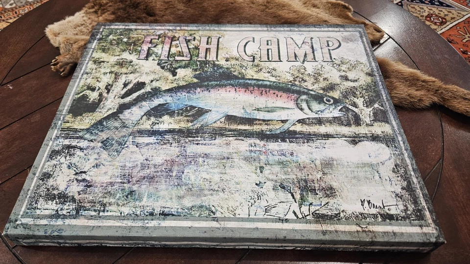 Fishing Cabin Rainbow Trout Picture 16x20 - Image 1 of 1
