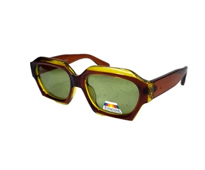Ryan Simkhai Polarized Sunglasses R7070 C2 Crystal Brown & Green 57-13-145 NEW - Picture 1 of 12