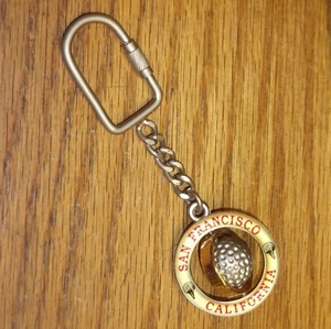 San Francisco California Country Club Logo Golf Ball Spinner Keychain Key Fob - Picture 1 of 3