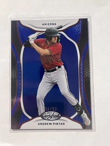 2023 Panini Chronicles Certified Blue Andrew Pintar 34/99 Arizona Diamondbacks - Picture 1 of 1