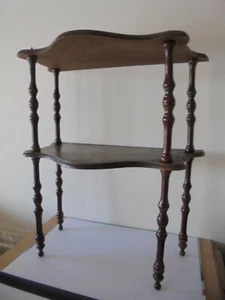 Ancienne petite table basse bout canapé bois pied tourné à relooker H 60 cm - Photo 1/5