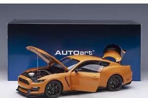 1/18 Ford Mustang Shelby GT-350R Orange Fury Met. Model Car By AUTOart 72929 - Picture 1 of 9
