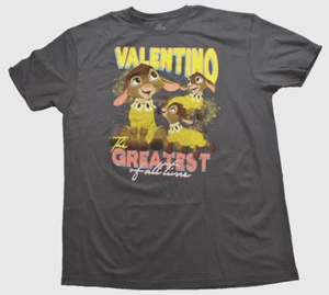 Disney Wish Mens Valentino The Greatest Of All Time Charcoal Shirt New 2XL - Picture 1 of 5