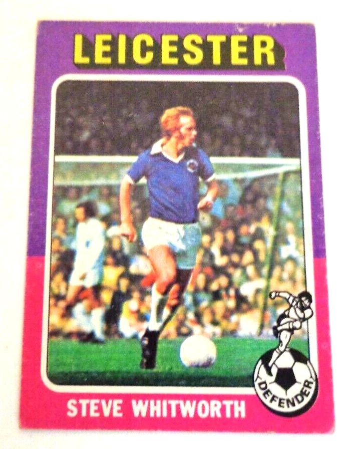 Topps 1975 #124 Leicester City - Steve Whitworth - English Football / Soccer - Image 1 of 1
