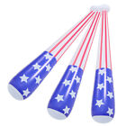  3pcs Inflates Baseball Bats American Flag Inflatable Bats 4th of July Party