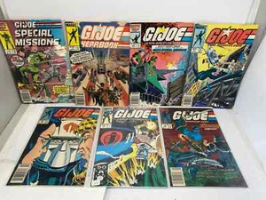 Vintage 80's GI Joe Spl Miss Yearbook 27 50 64 115 132 Marvel Comic Lot of 7 - Picture 1 of 16