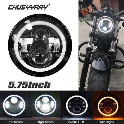 For Yamaha XVS650 Custom XSR900 5.75 inch LED Headlight Parking Light - Image 1 of 4