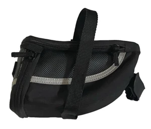 BV Bicycle Seat Saddle Bag Under Seat Black Fabric - Picture 1 of 20