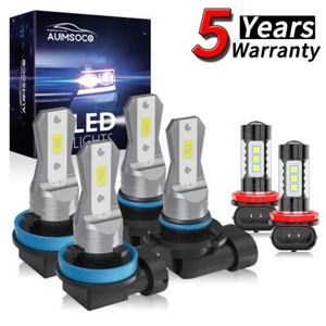 For Ford Taurus 2008-2009 6x 9005 H11 H11 LED Headlight Kit Bulbs Hi/Lo Fog Beam - Picture 1 of 17