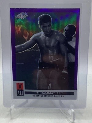 2016 Leaf Muhammad Ali Immortal Collection Purple #2 Muhammad Ali /25 - Image 1 of 2