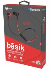 POM BASIK WIRELESS BLUETOOTH EARBUDS, RED