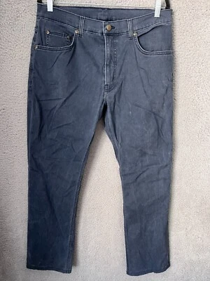 Bills Khakis Pants Mens 36x28* Blue Straight Fit Flat Front 5 Pockets Chino USA - Image 1 of 4