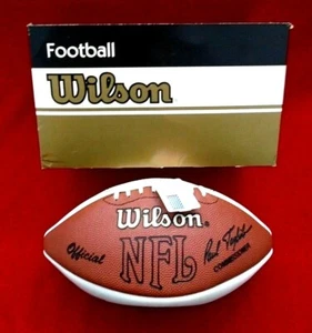 Gus Frerotte Autographed Wilson Paul Tagliabue NFL Football  - Picture 1 of 5