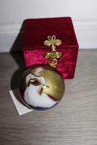 Li Bien 3 1/2" Runde umgekehrt bemalte Glaskugel Engel Ornament, 3,5 Zoll - Bild 1 von 1