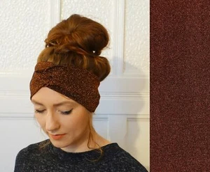 Stirnband Kupfer Glitzer Copper   handgefertigt - Bild 1 von 2