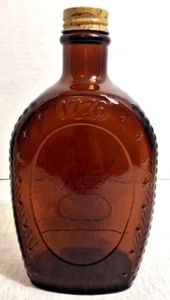 Botella de jarabe de cabina de troncos vintage American Eagle 1776 en botella - Imagen 1 de 8