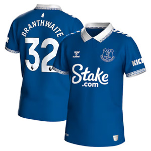 Everton Football Men's Shirt Hummel Home Shirt - Branthwaite 32 - New