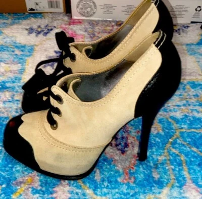 Tacones de gamuza Mary Jane pinup para mujer Dsquared2 6,5 Y2K Foto 1 de 4
