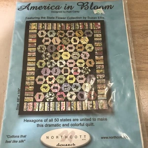 Quilt Pattern America in Bloom - Picture 1 of 4