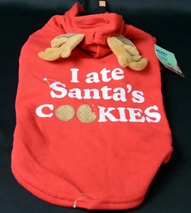 Merry Makings Petco Pet Sweater Holiday Christmas 'I Ate Santas Cookies' Size S - Picture 1 of 1