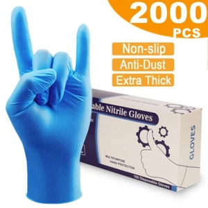 Disposable Nitrile Gloves/Latex/Exam Glove Powder Free Multi-Purpose LAB - Picture 1 of 28