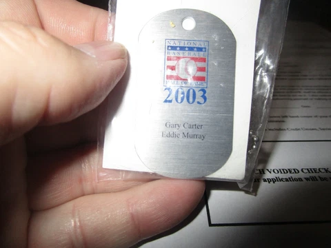 G CARTER/E MURRAY-2003 HOF DOG TAGS-NIP!!!!!!!!!!!!!!!!! Cover