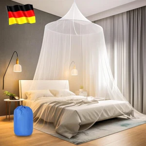 Doppelbett Moskitonetz XXL Fliegengitter Fliegennetz Mückennetz Betthimmel DE - Bild 1 von 15