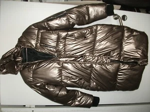 Daunenmantel,Groesse 38/40 dunkel taupe - Bild 1 von 6