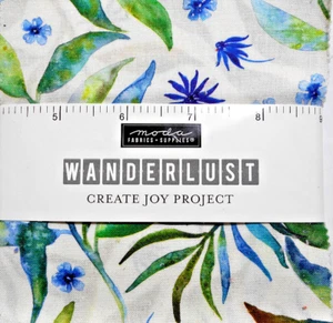 MODA FABRICS "WONDERLUST CREATE JOY PROJECT" CHARM PACK BTCP - Picture 1 of 1