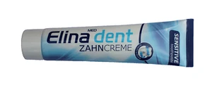 (€19,92/L) Sensitive Zahncreme - Elina med dent -125ml - Zahnpasta ohne Fluorid